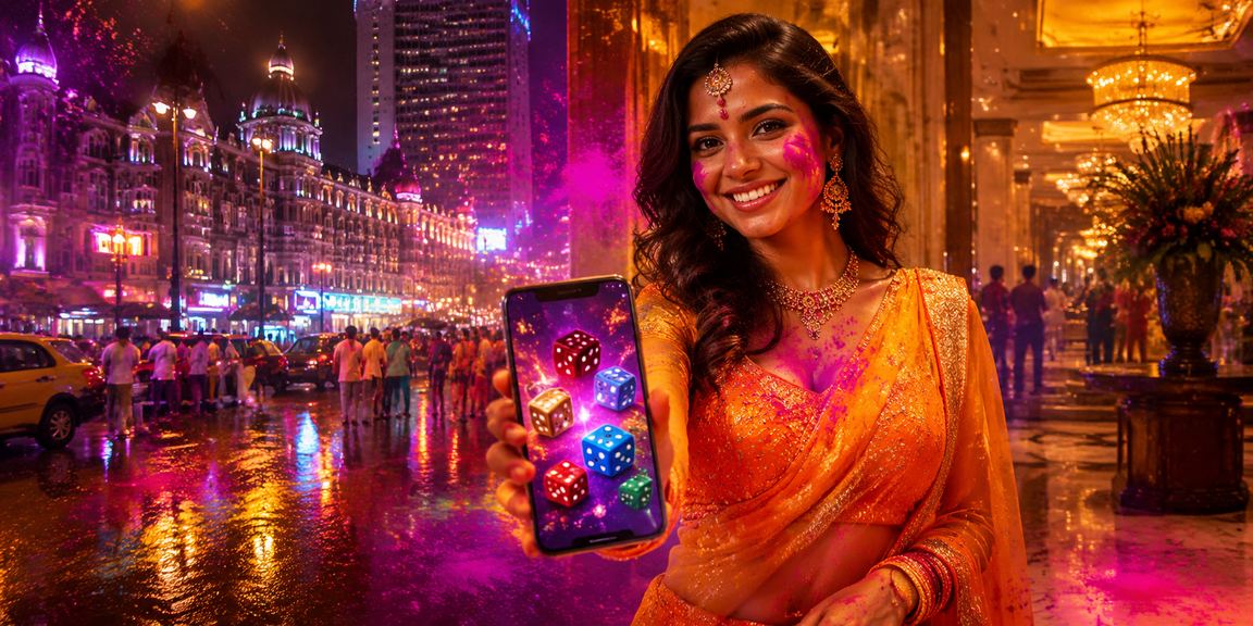 Players enjoying betting games during Holi festival